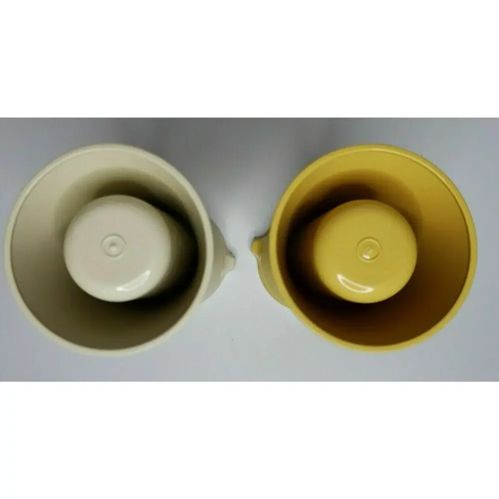 Tupperware Oil‎ and Vinegar Pourer 8 oz Harvest Gold & Tan 1246-11 1246-14 U143